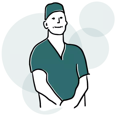 Hunter syndrome specialist information pediatric surgeon cartoon man green