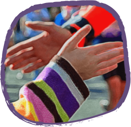 Hand shake greeting