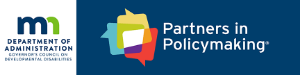 Partners in policy making program logo